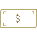 Dollar bill icon.