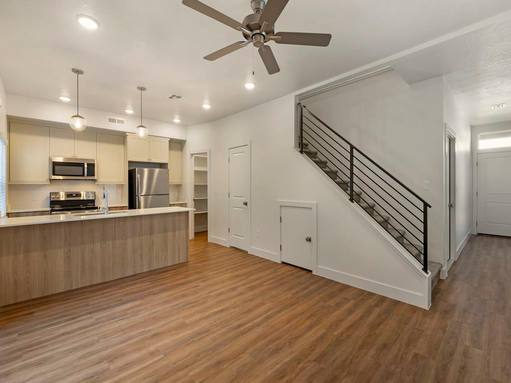 Kitchen and Living Area