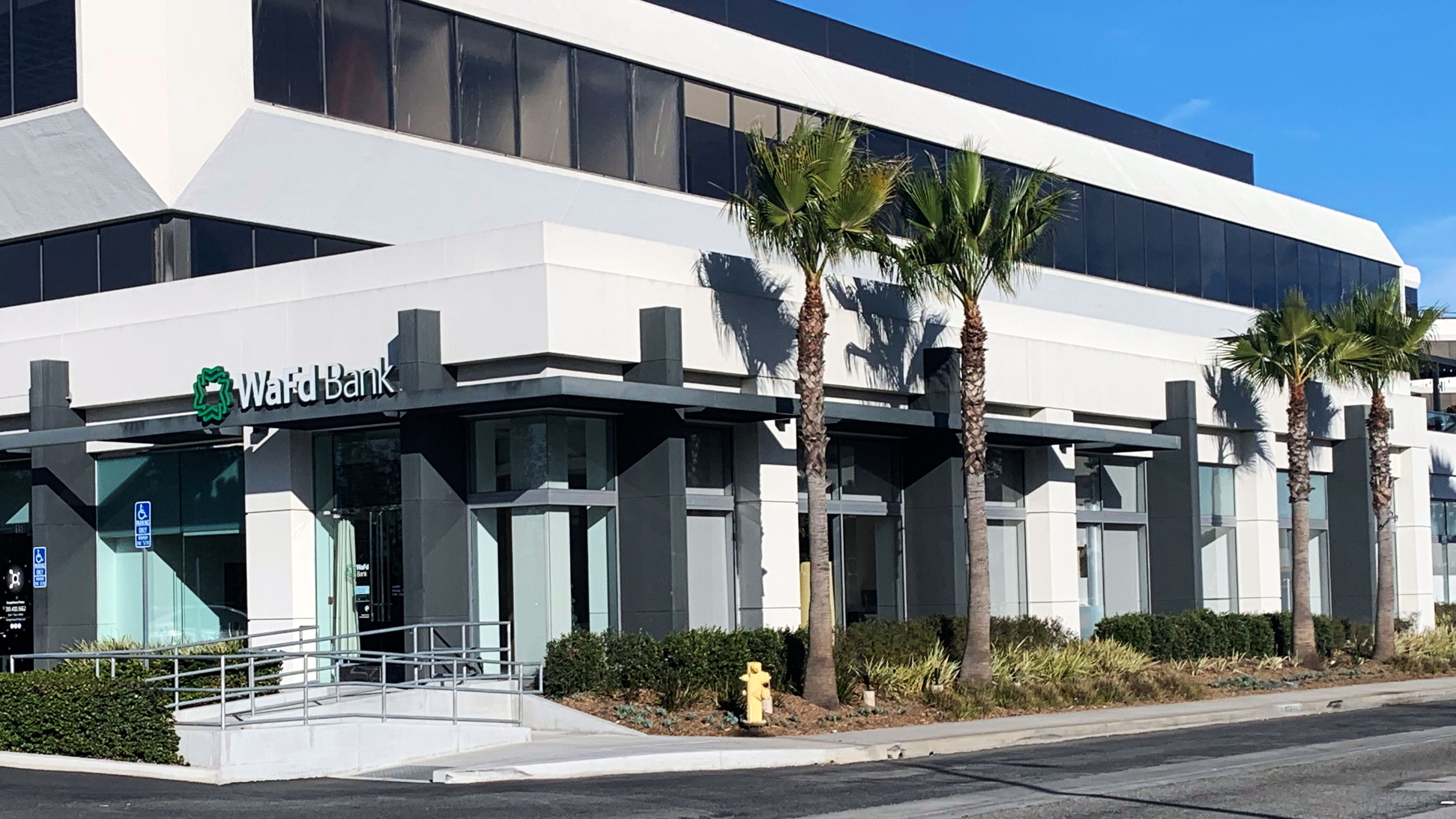 Photo of the WaFd Bank Branch location in El Segundo, California. Located at 2041 Rosecrans Ave, Ste 130, El Segundo, CA 90245