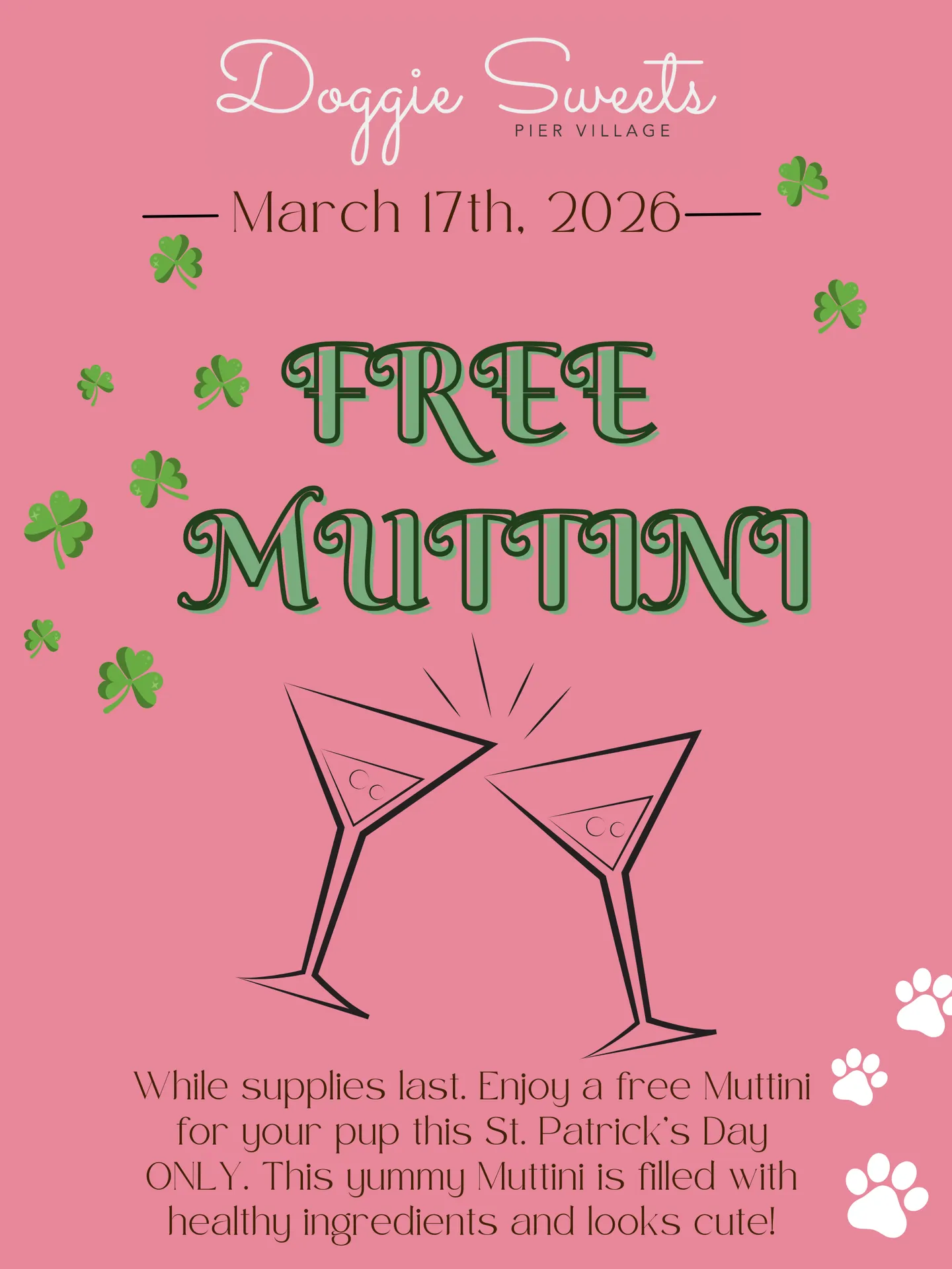 Image of Local Pet Event CAFE EVENT: St. Patrick's Celebration Nearby