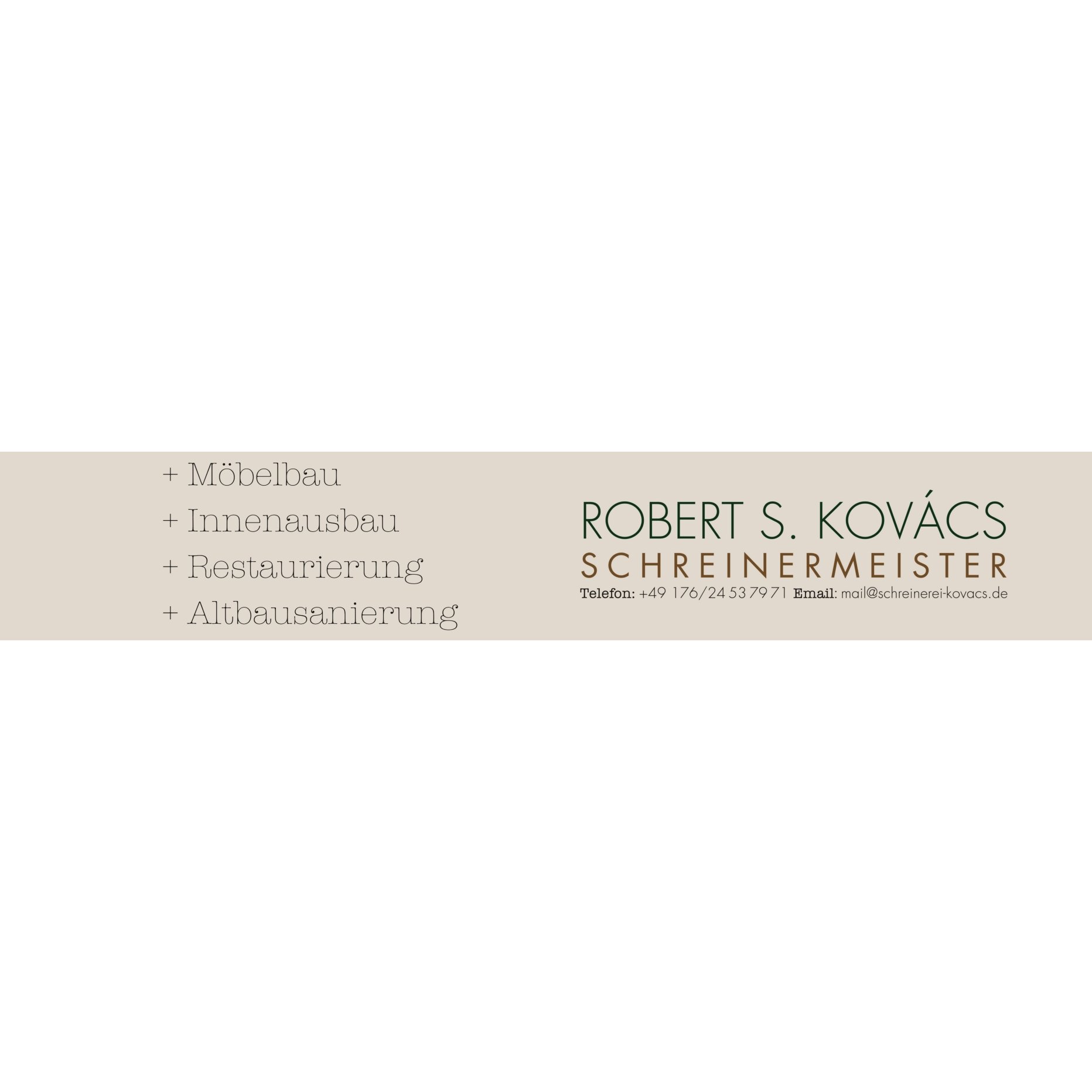 Schreinerei Robert Stephan Kovács - LOGO