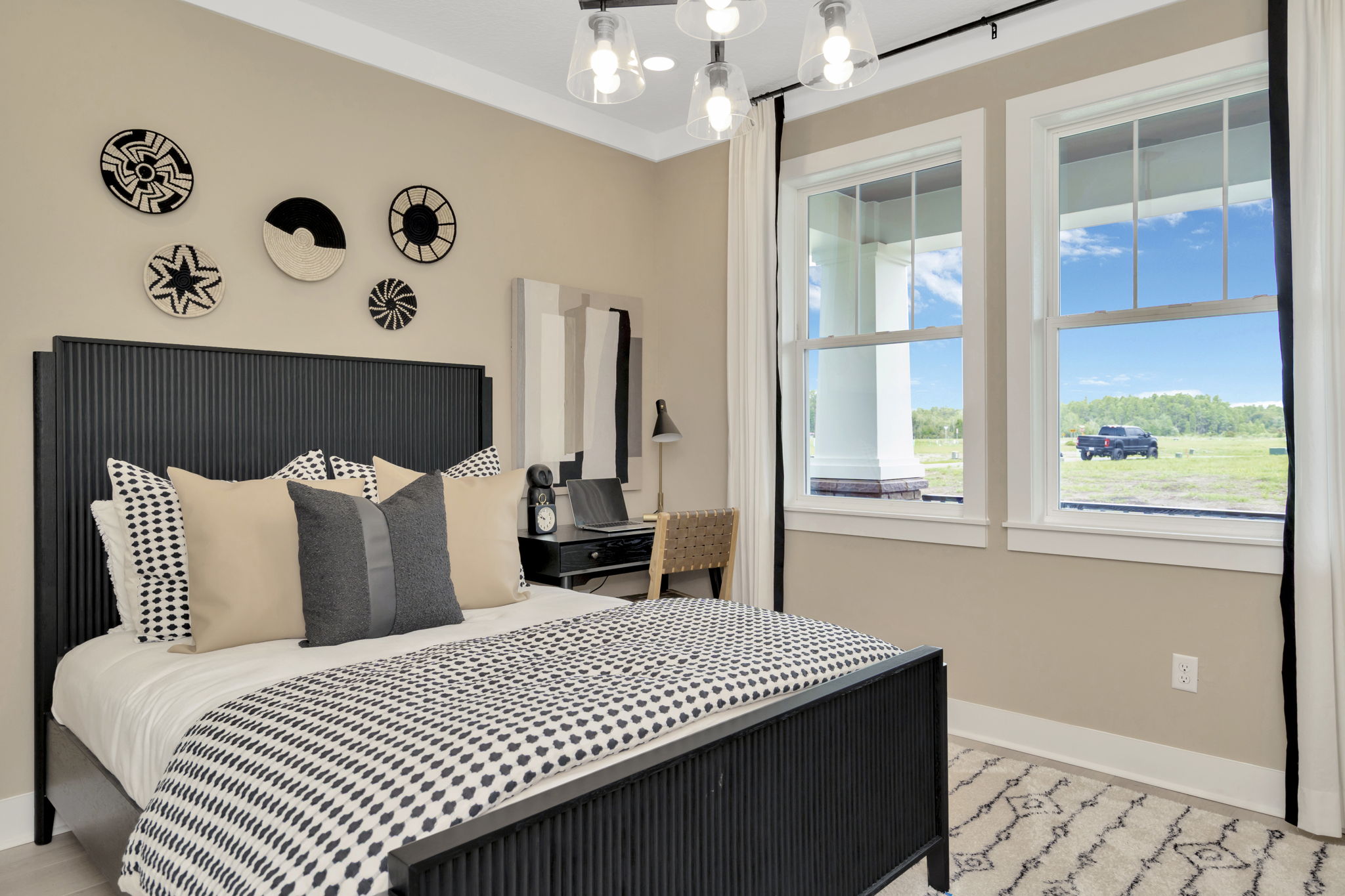 The Second Bedroom of  DRB Homes Cocoplum Home Plan at Primrose at Longleaf in New Port Richey, FL.