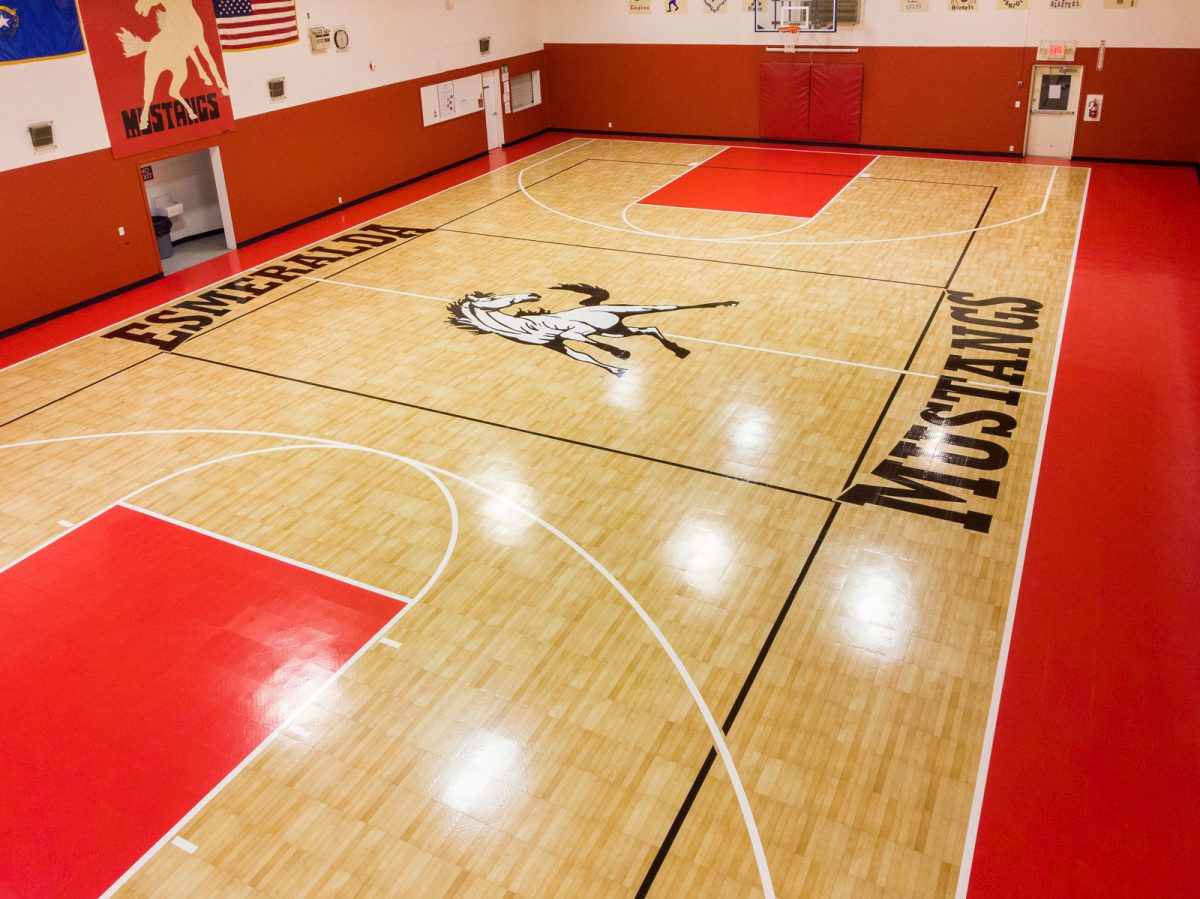 60′ x 94′ Full Court basketball Surface - SnapSports game surface is the perfect choice for schools, churches, YMCA’s, Rec Centers and sports facilities.  Whether building a brand new court or renovating an existing court our SnapSports Revolution surface will offer your facility a less expensive option over hardwood with great performance, extremely durable and virtually maintenance free.  Design the perfect surface to match your facilities needs with multiple sports lines, colors and custom logos.