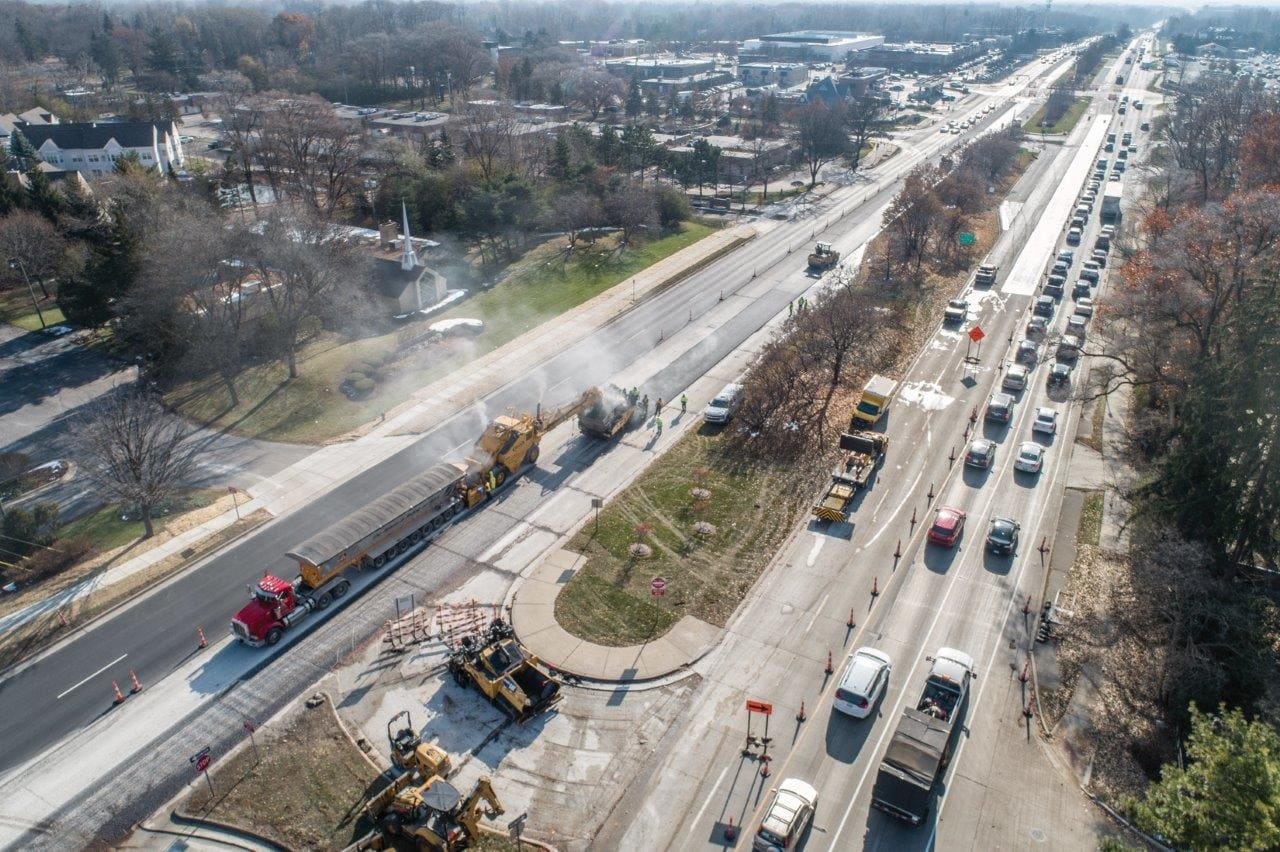 Telegraph & Square Lake paving project