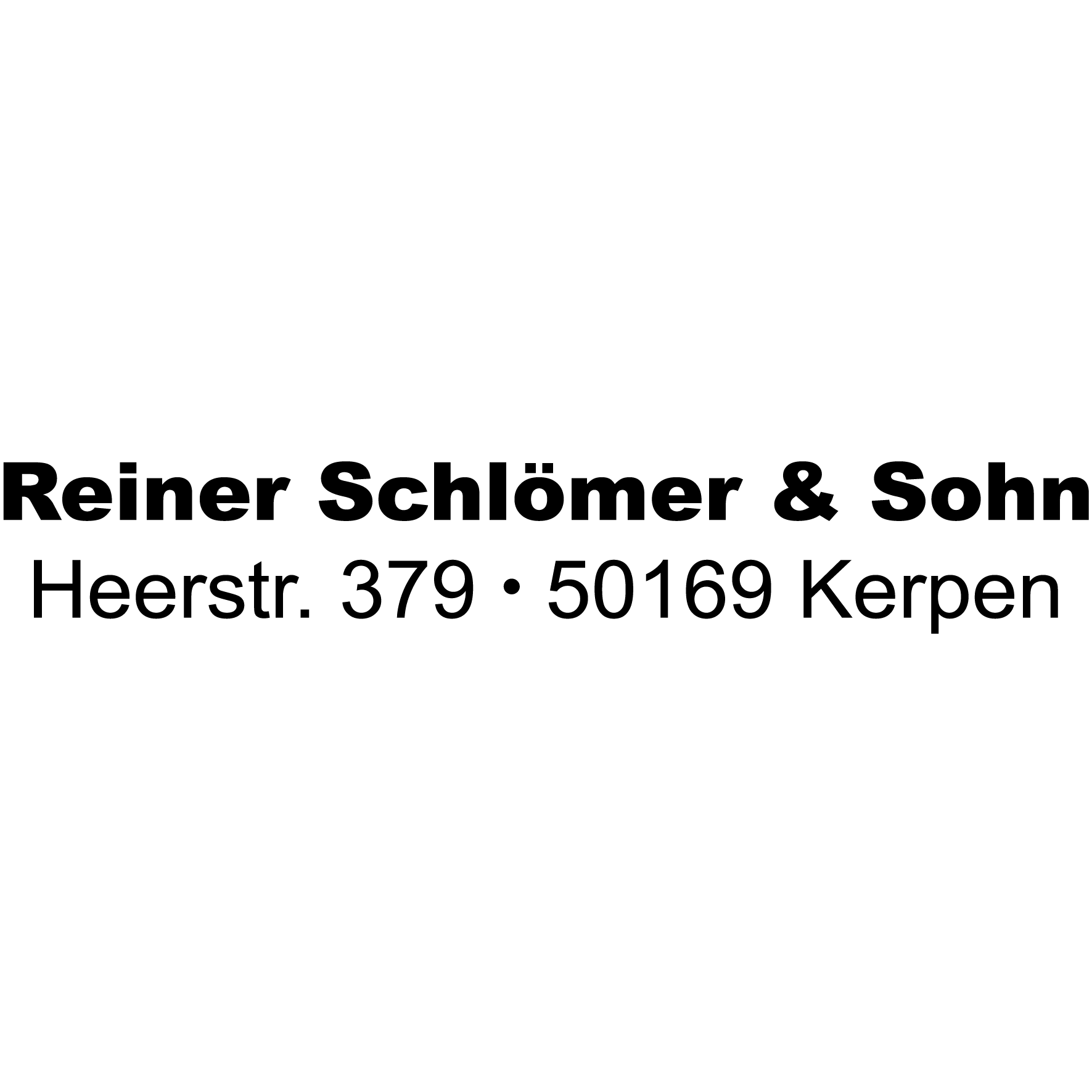 Reiner Schlömer & Sohn in Kerpen im Rheinland - Logo
