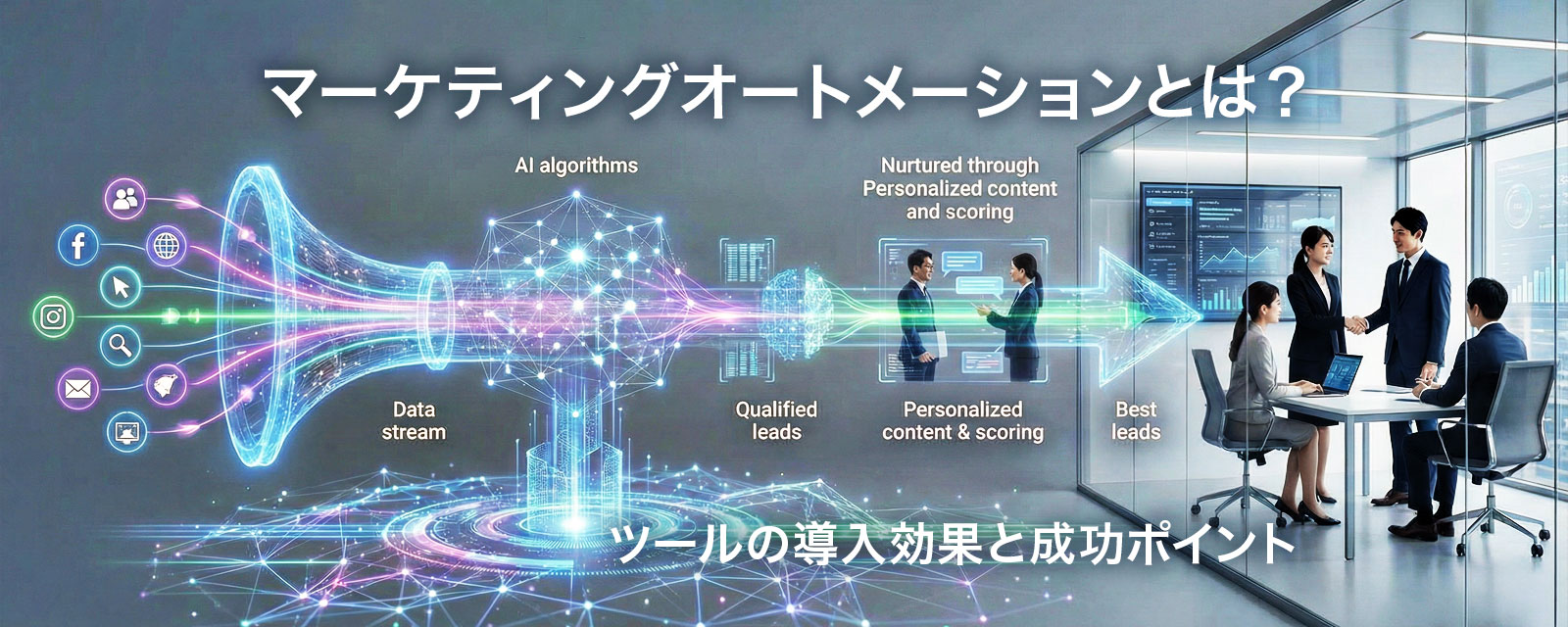 マーケティングオートメーションを表す画像