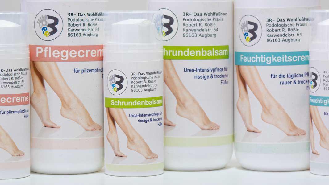Hochwertige Pflegeprodukte für Ihre Füße - mit Intensivpflege-Faktor