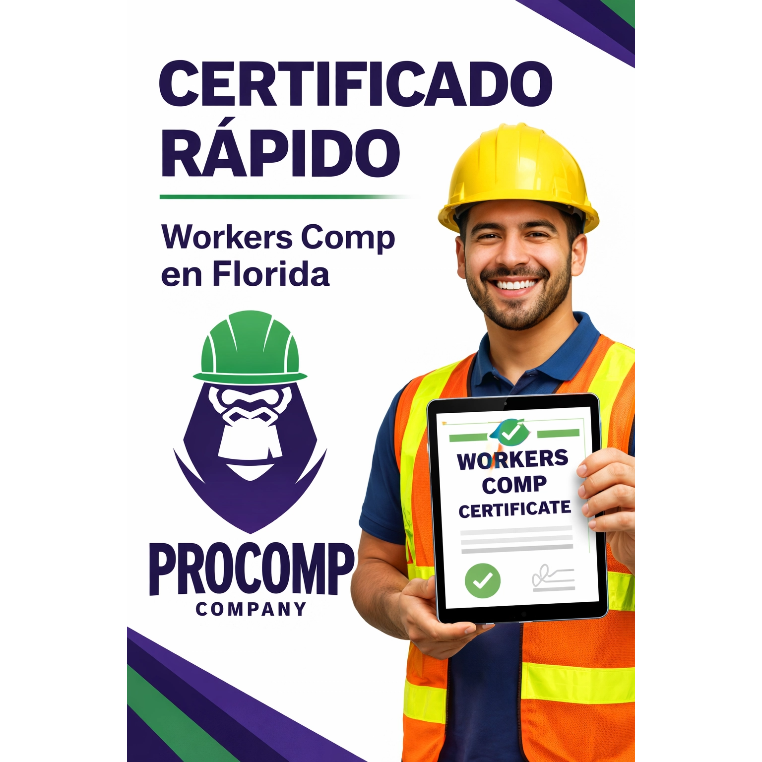 Service: Construction Workers' Comp: Specialized workers' compensation insurance for Florida contractors. High-risk coverage for roofing, concrete, and general construction.
