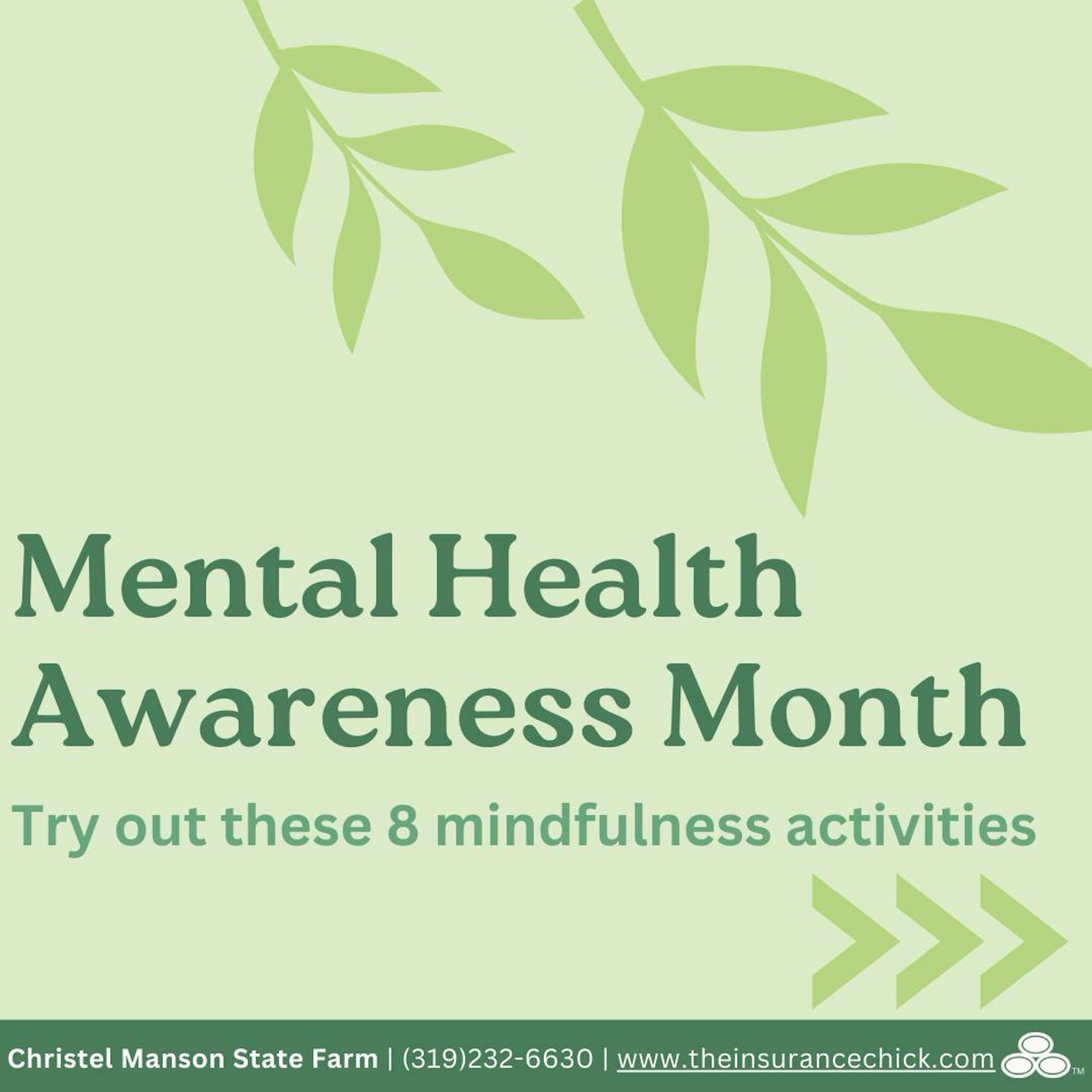 This Mental Health Awareness Month, let's prioritize self-care! For the next 30 days, challenge yourself to incorporate small mindfulness activities into your routine. It could be anything from meditation to unplugging from electronics and getting lost in a good book.