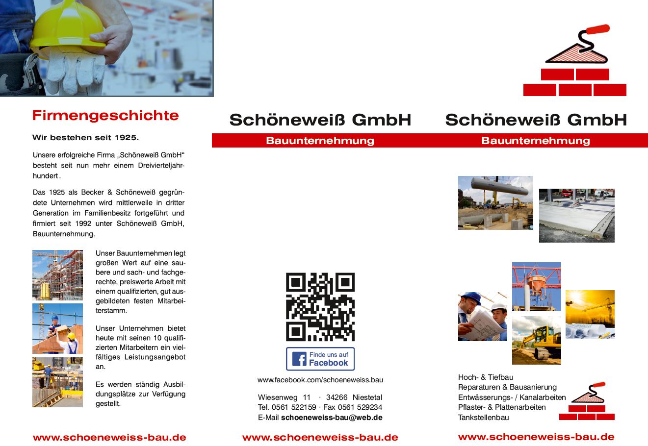 Schöneweiß GmbH Bauunternehmung, Wiesenweg 11 in Niestetal-Sandershausen