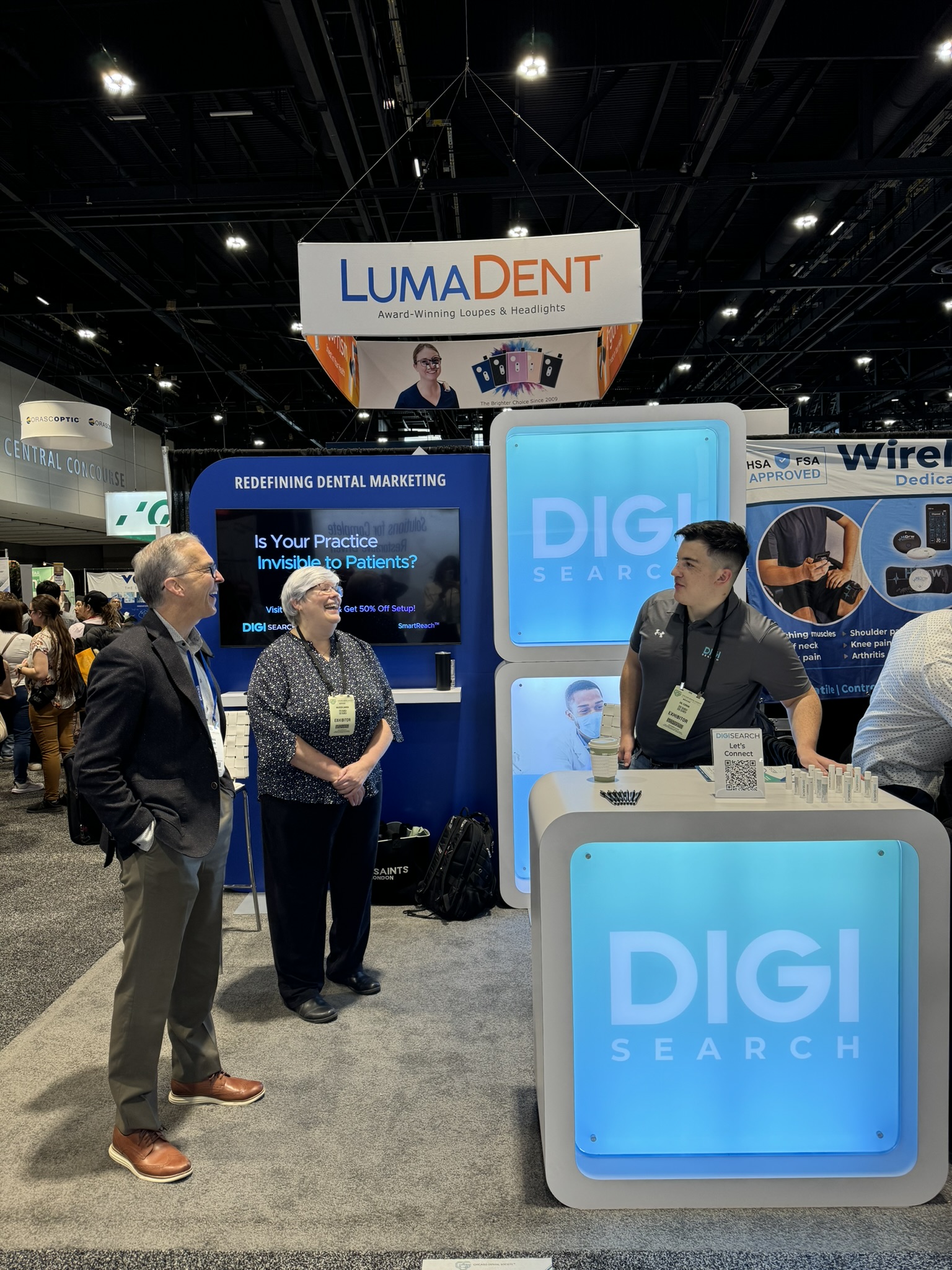 The DIGI Search booth at the 2025 Chicago Midwinter Meeting