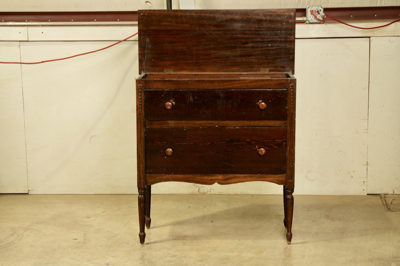 Wooden Dresser - before restoration