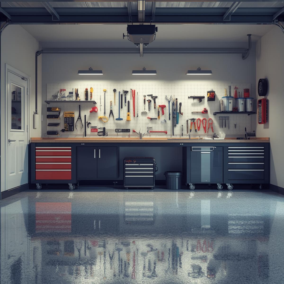 A dedicated workspace in your garage means your projects finally have a home - and so do all your tools. ???? Get in touch to design your custom workspace!