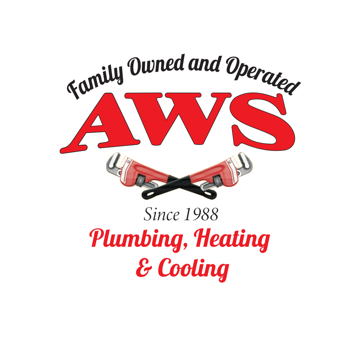 AWS Plumbing, Heating & Cooling Logo