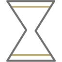 Hourglass icon.