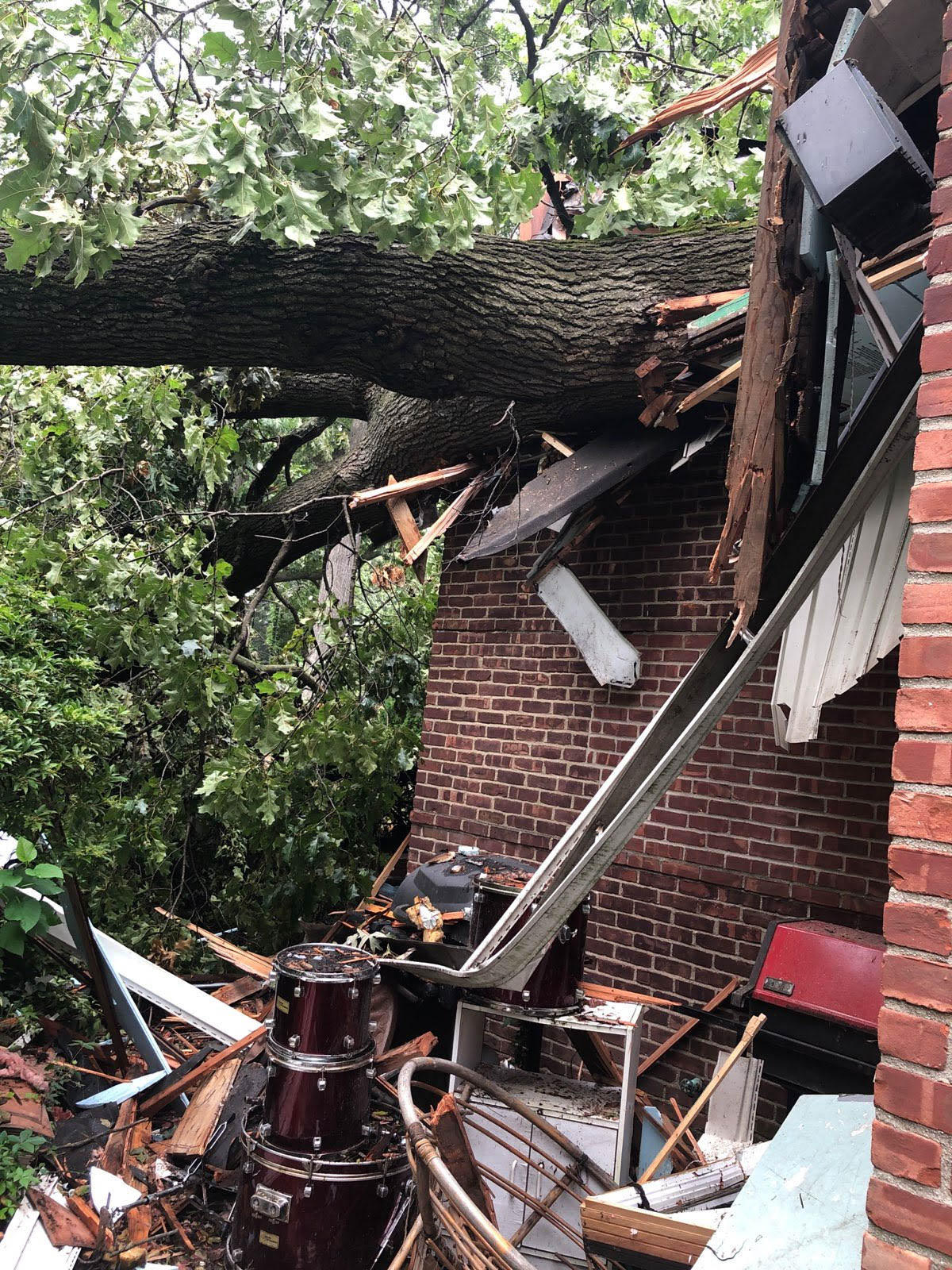 Don't let storm damage stress you out even more than it has to! Our trained professionals have all the tools we need to help mitigate the situation.
