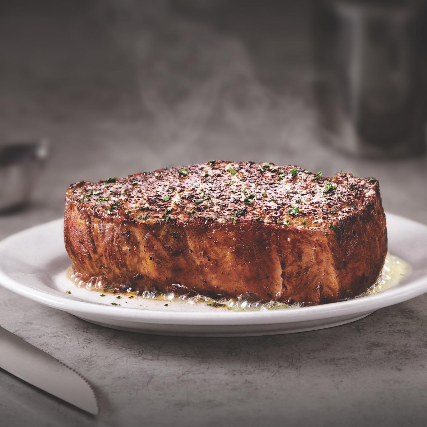 NEW YORK STRIP* - 16 oz USDA Prime, richly flavored, slightly firmer Ruth's Chris Steak House Huntsville (256)539-3930