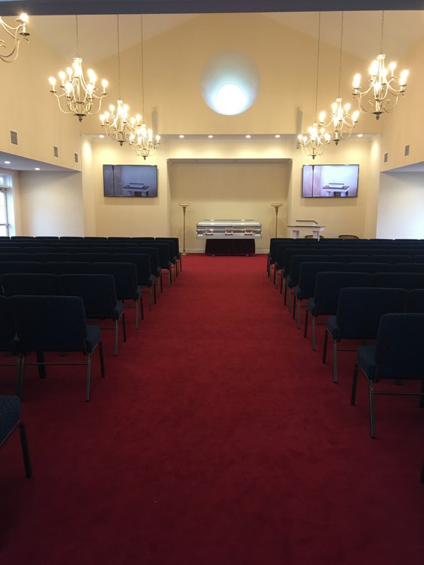 Chapel for Walker's Funeral Home & Cremation Services. 
304 W Center St
Mebane, NC 27302