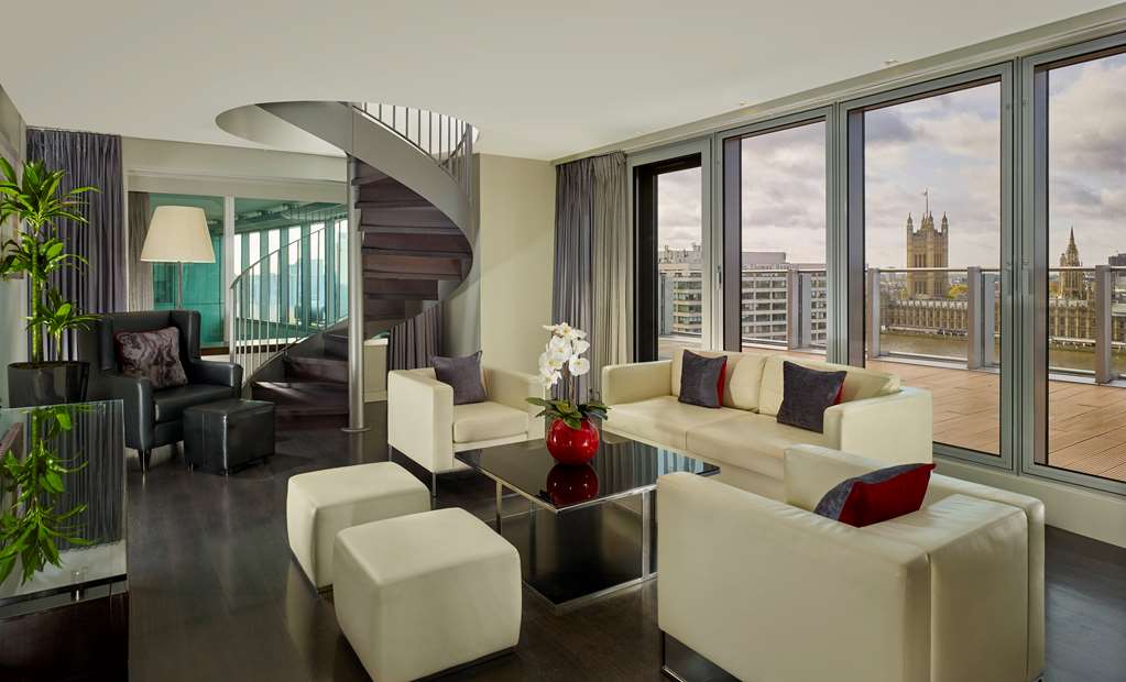 Duplex Suite living room with a view Park Plaza Westminster Bridge London London 03334 006112
