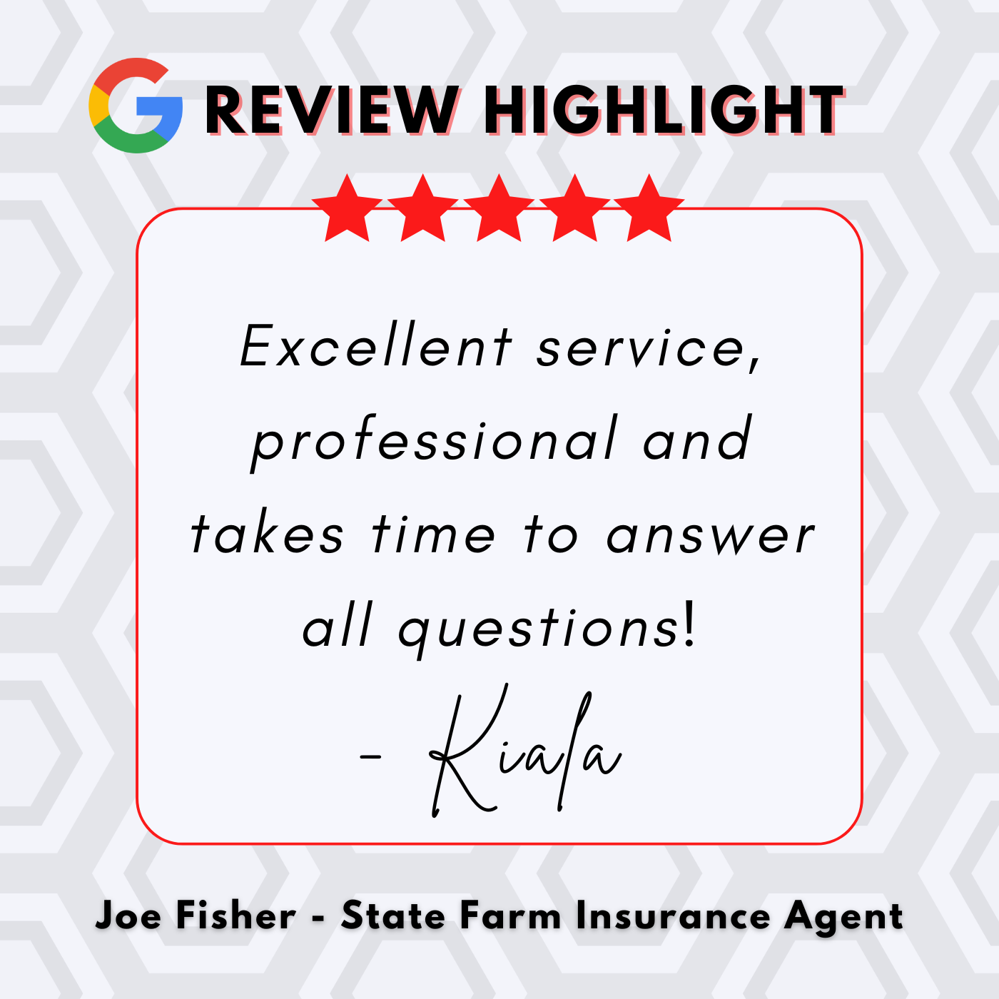 Thank you for the 5 star review!