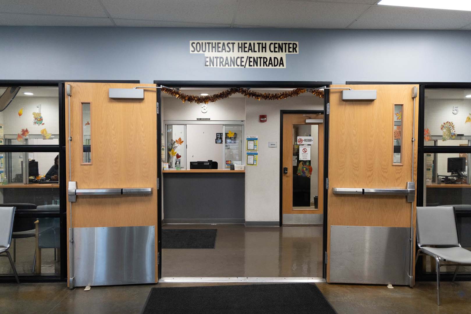 Entrance at HealthNet Southeast Health Center