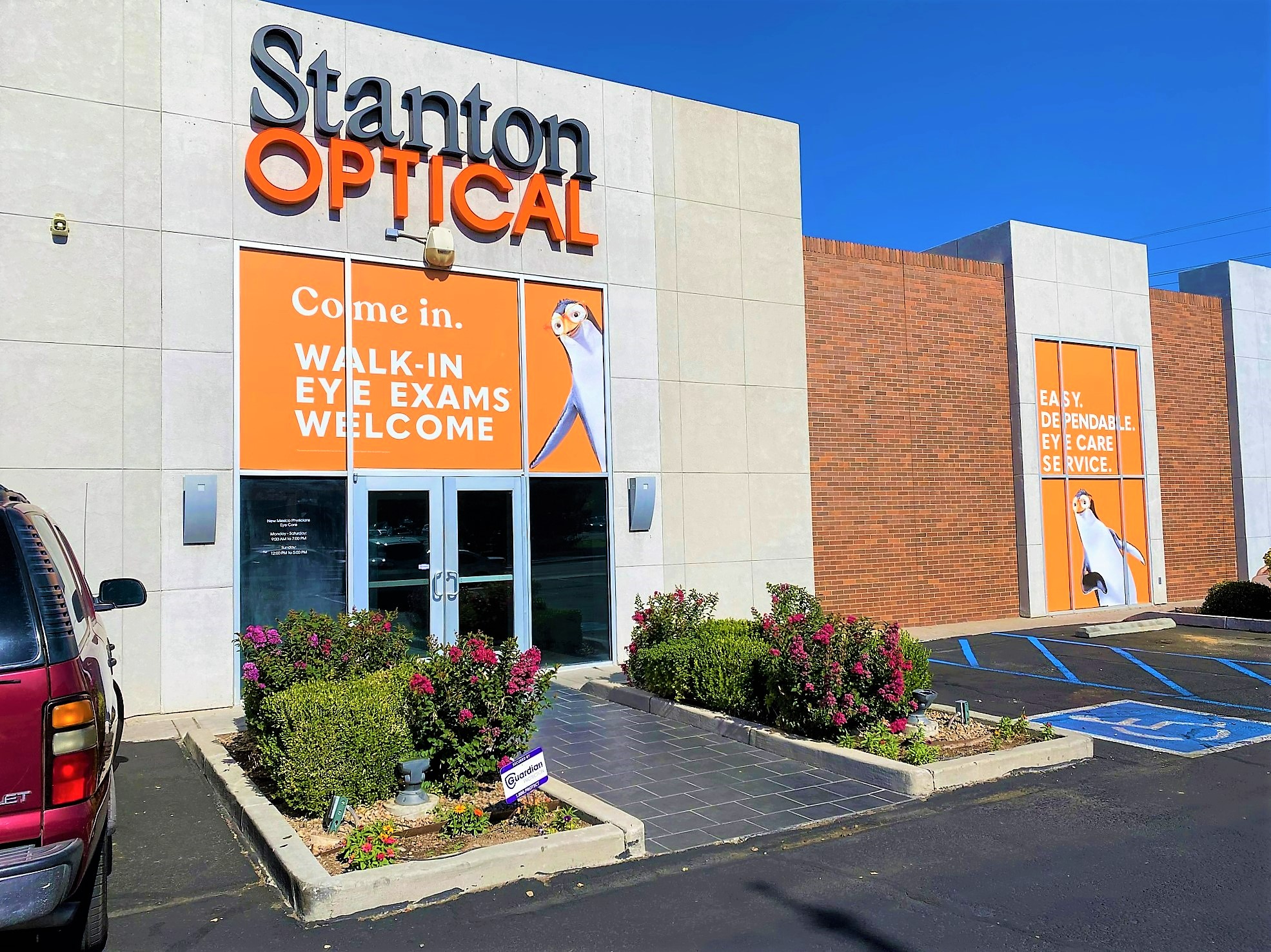 Storefront at Stanton Optical store in Albuquerque, NM 87110