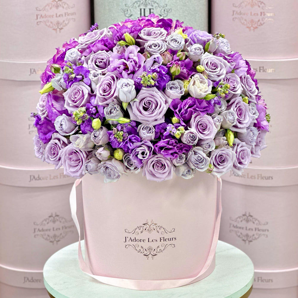 Lavender Dreams
SKU: JLF004442
Introducing our Lavender Dreams Bouquet, a harmonious blend of soft purples and gentle lilacs that embodies tranquility and elegance. Delicately arranged, this enchanting bouquet captures the essence of a serene garden in full bloom.