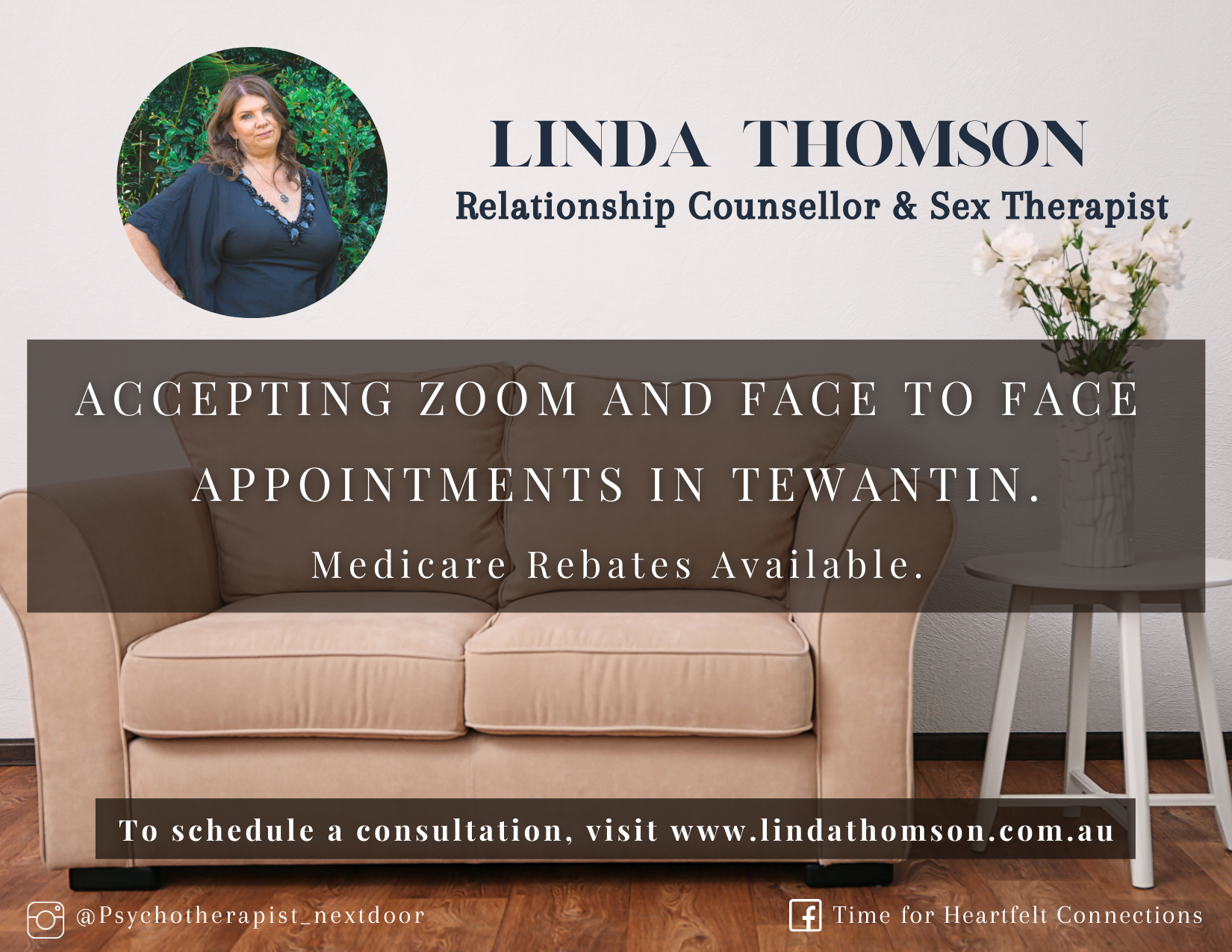 Images Linda Thomson, MsCous, MsSW| Marriage,& Relationship&Couples TherapistNoosa