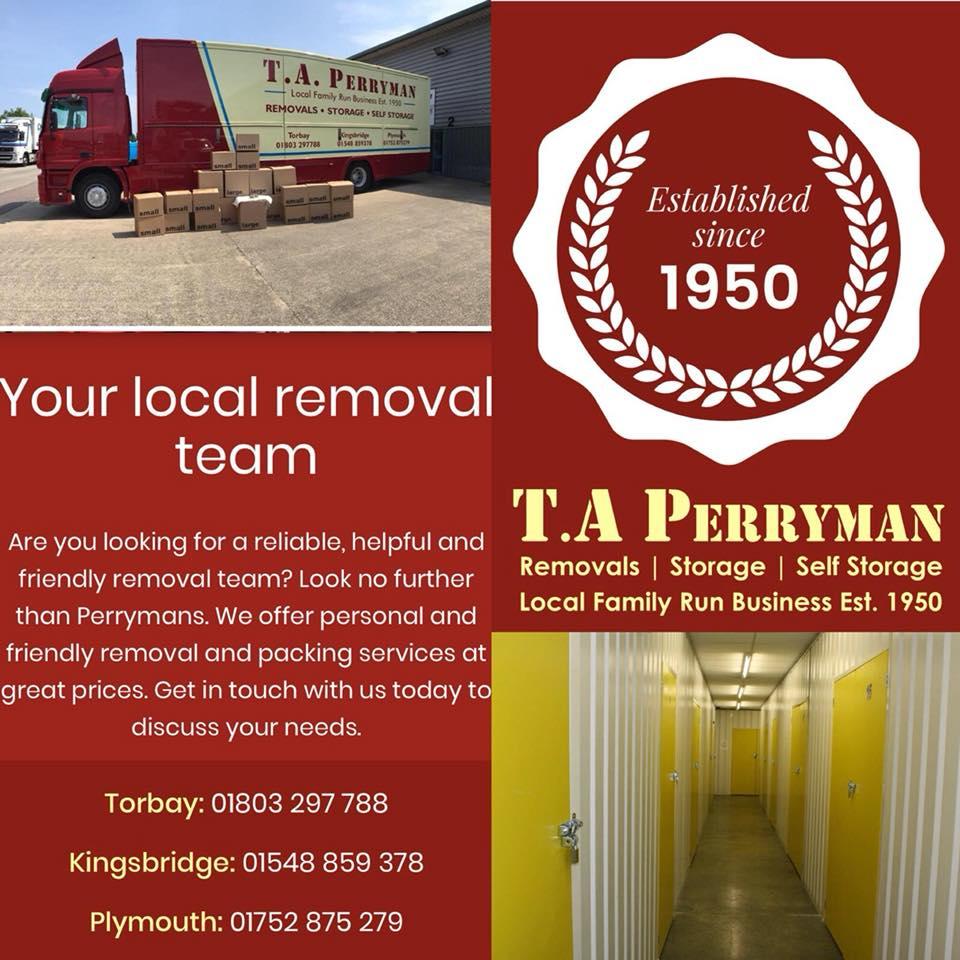 T A Perrymans Removals & Storage Paignton 01803 297788