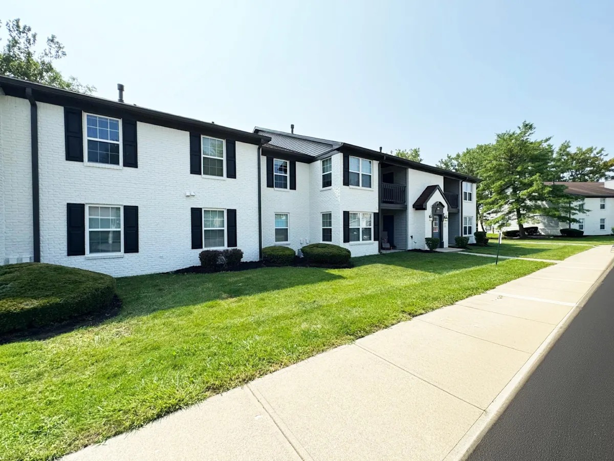 Exterior of apartment building