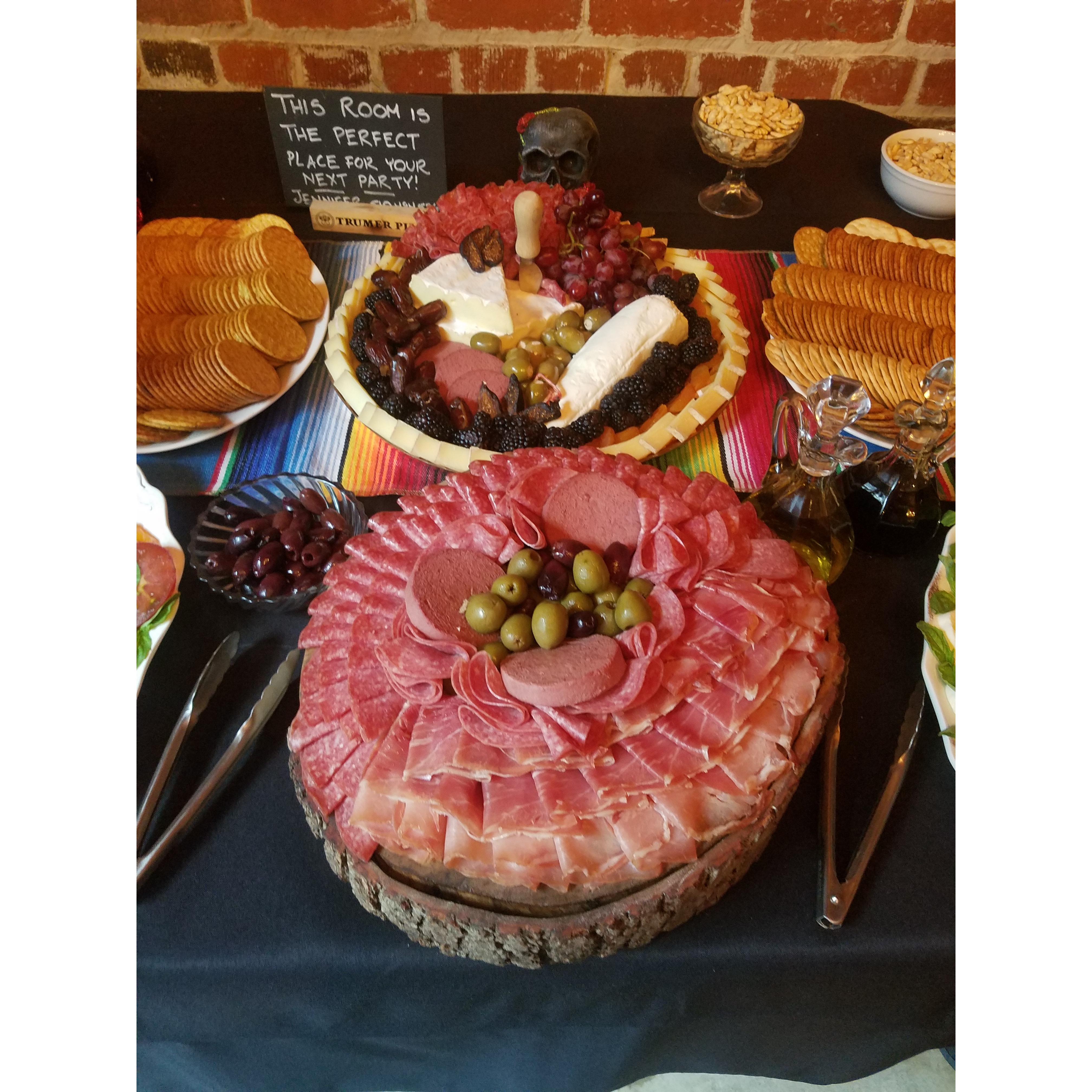Fabulous food spread from one of Acme's private events