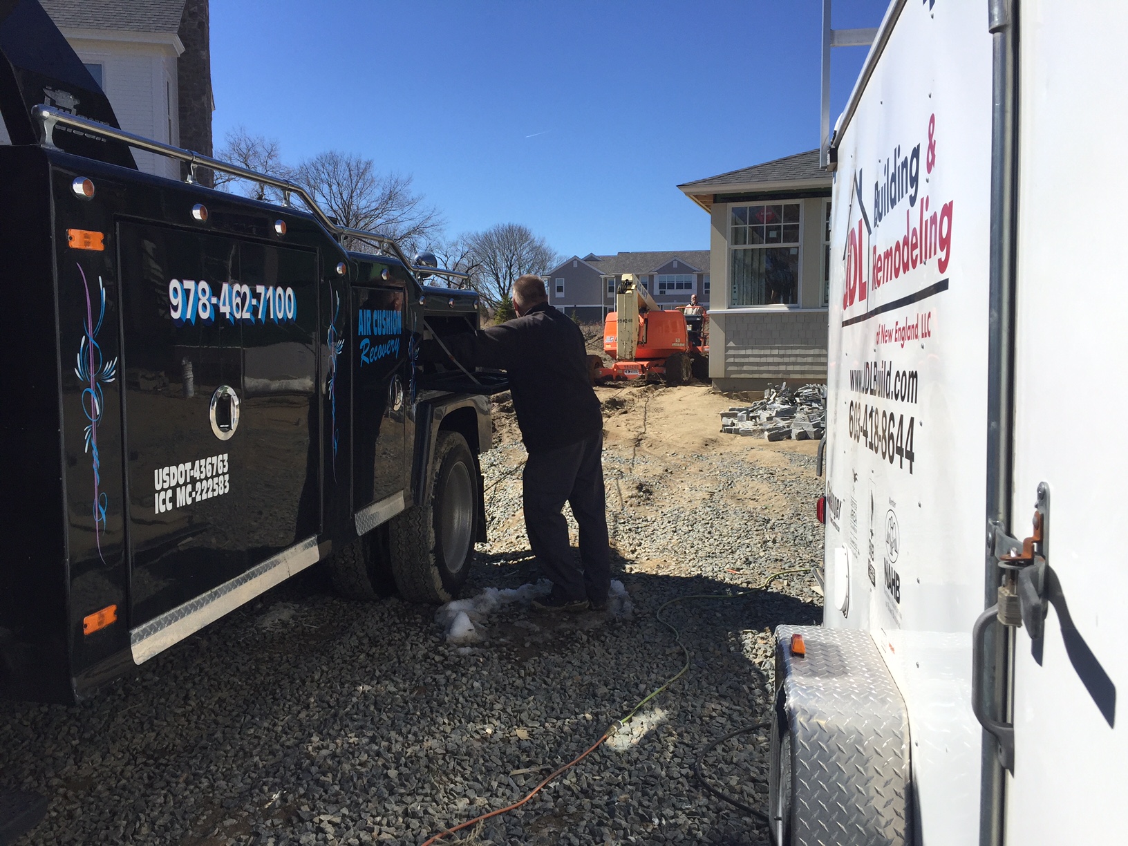 Stuck on the side of the road? Call for a tow!