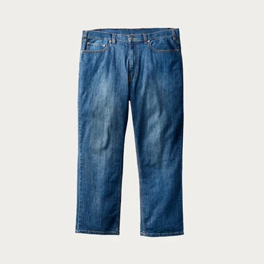 Blue relaxed fit denim jeans