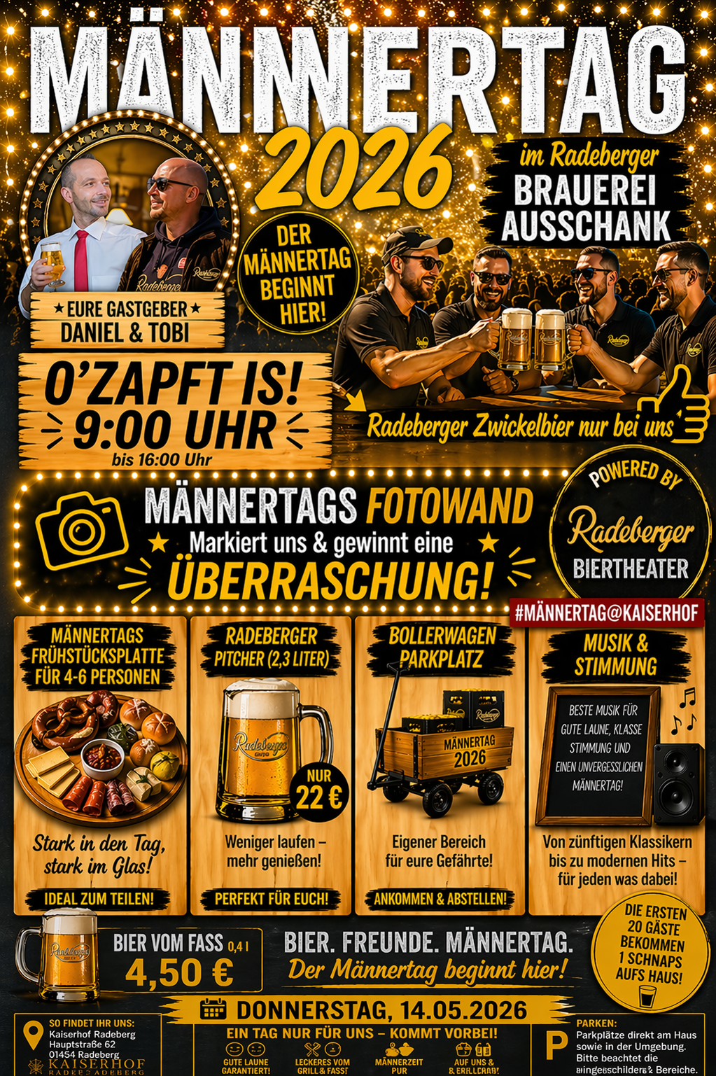 Männertag. Bier. Freunde.