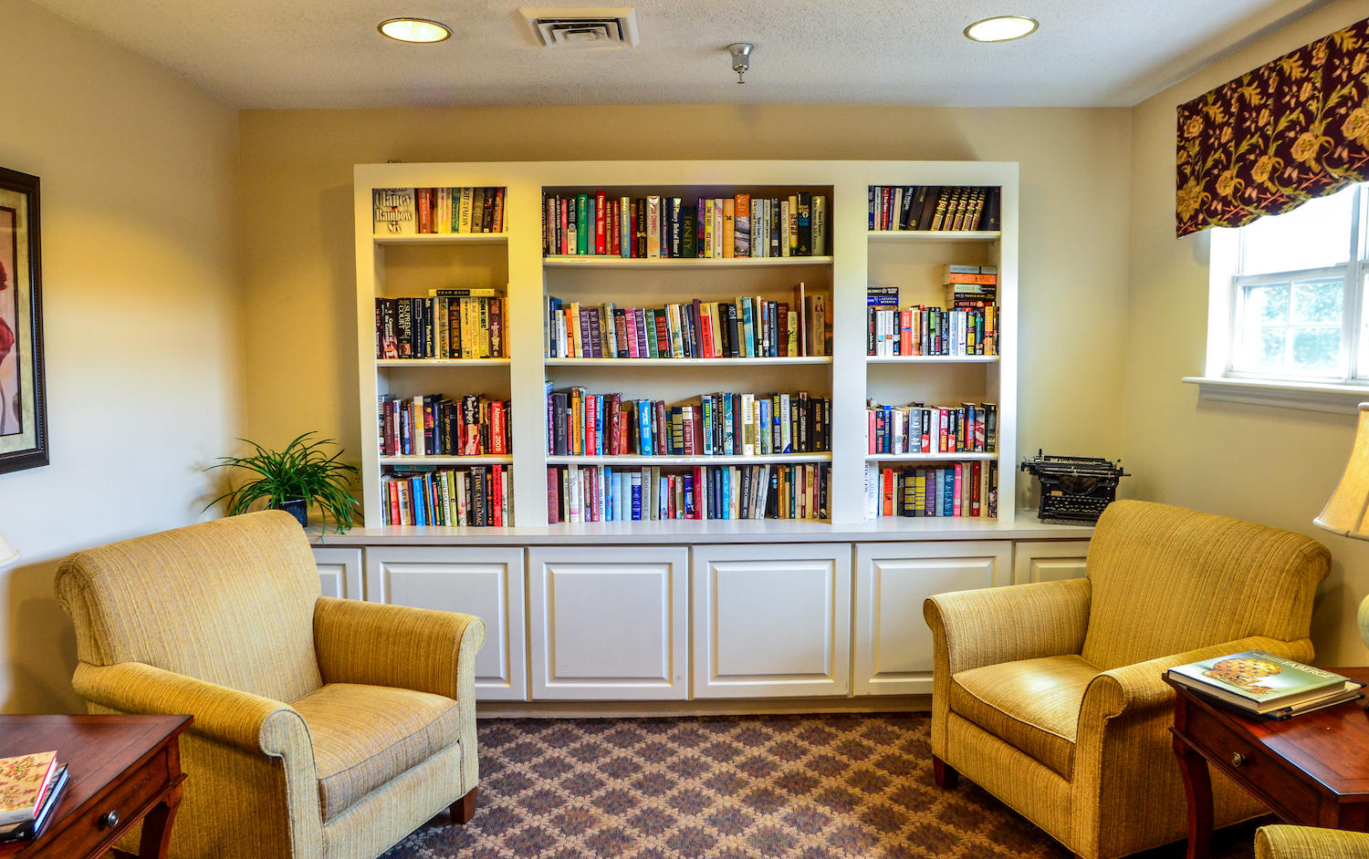 Legacy Heights Senior Living reading nook