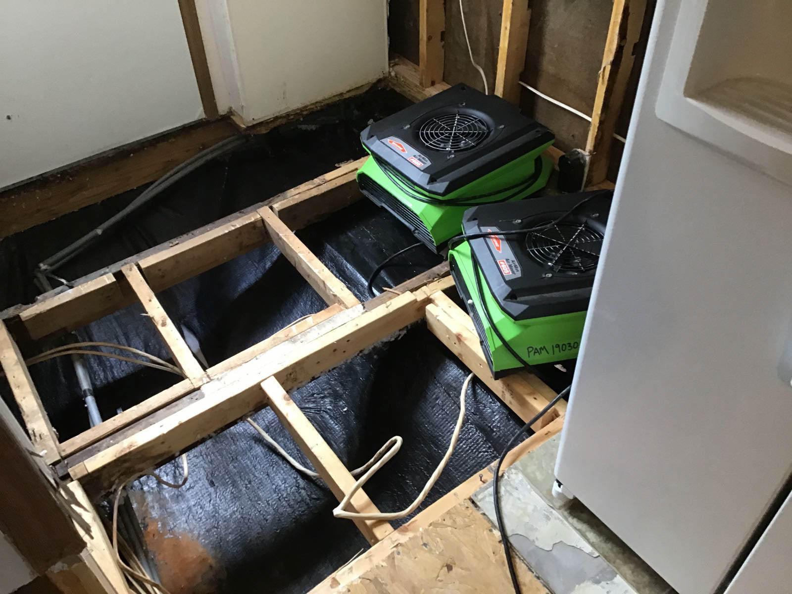 Usually, SERVPRO of Louisa, Orange & Madison Counties needs to use more than one air mover and other forms of equipment to dry the area.