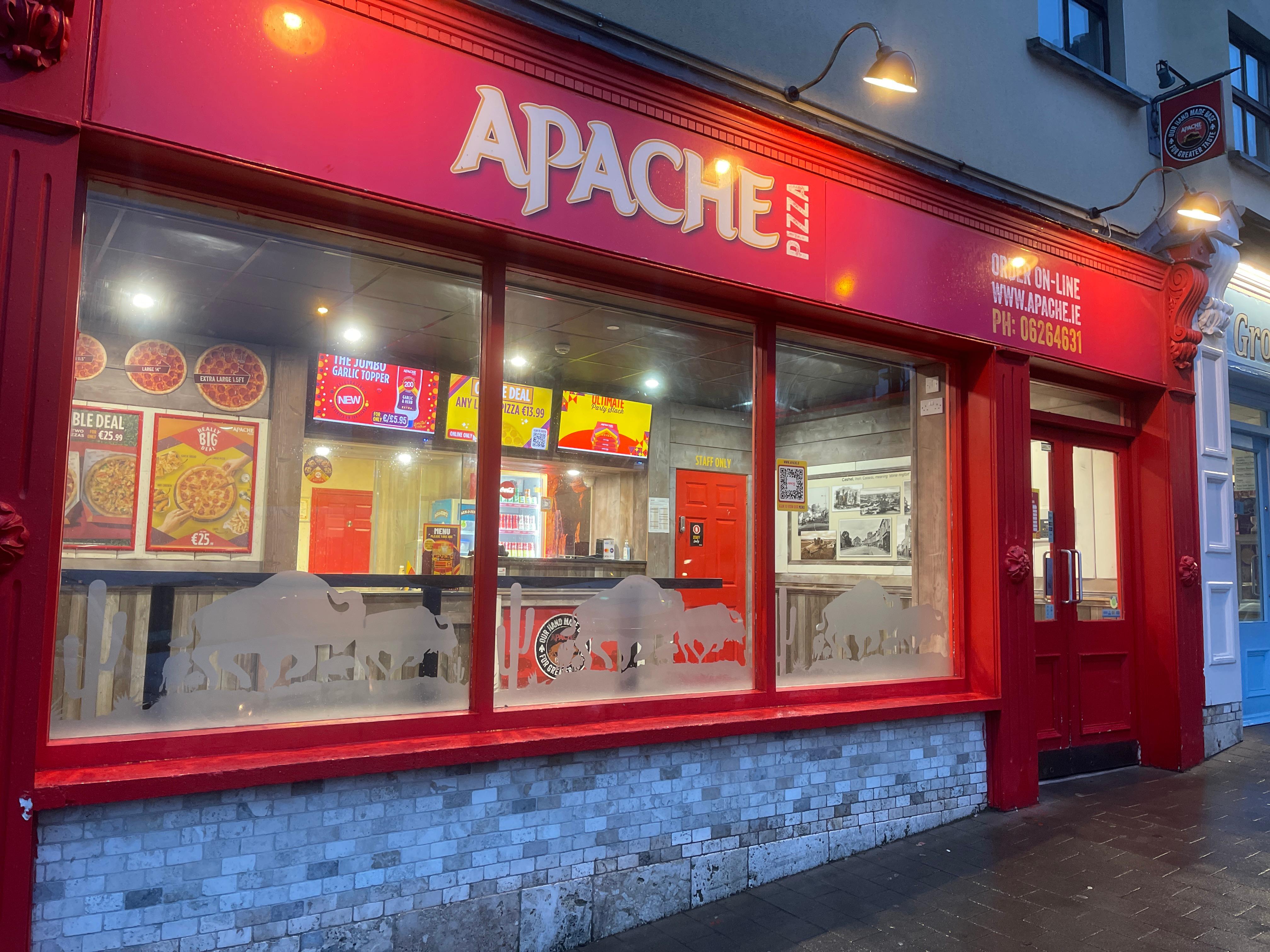 Cashel store front Apache Pizza Cashel Cashel (062) 64631