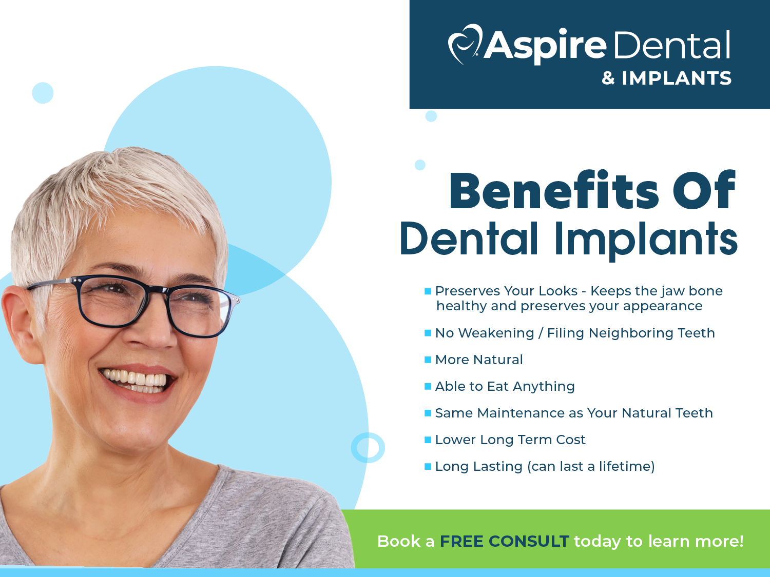 Let Aspire Dental & Implants in Chandler restore your smile!