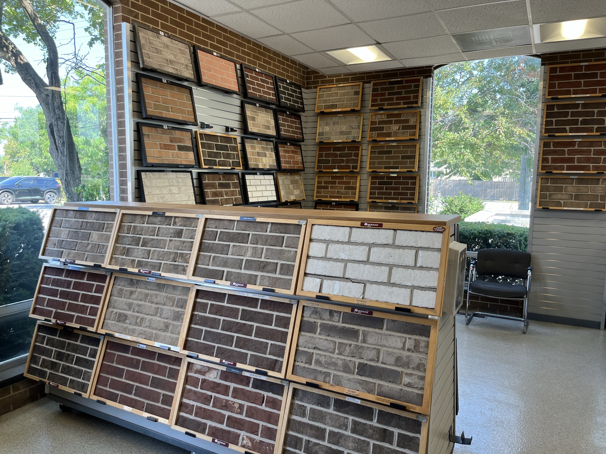 At the Brickworks Supply Center in Schaumburg, Illinois, you will find a complete line of brick, thin brick, glazed brick, stone, hardscape, other masonry supplies for all of your project needs. This location also offers sand and mulch for your project needs. Whether you are a contractor or do-it-yourself homeowner, visit the store today and be inspired for your next project. Found what you are looking for? Schaumburg's delivery trucks are at your service to bring all of your selected building materials and supplies right to your job site. 

Stop in or call to speak to one of our qualified professionals on your next masonry project.