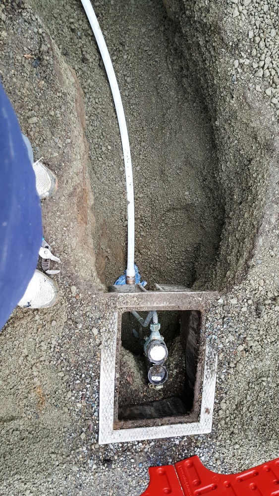 Main water line replacement. 
