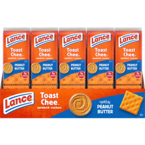 Lance Sandwich Crackers, ToastChee Peanut Butter, 20 Count featured image