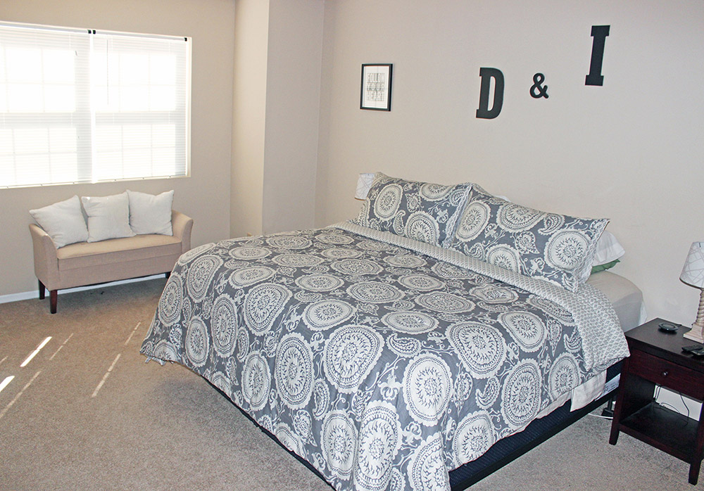 bedroom in a 1 bedroom apartment at partridge hill