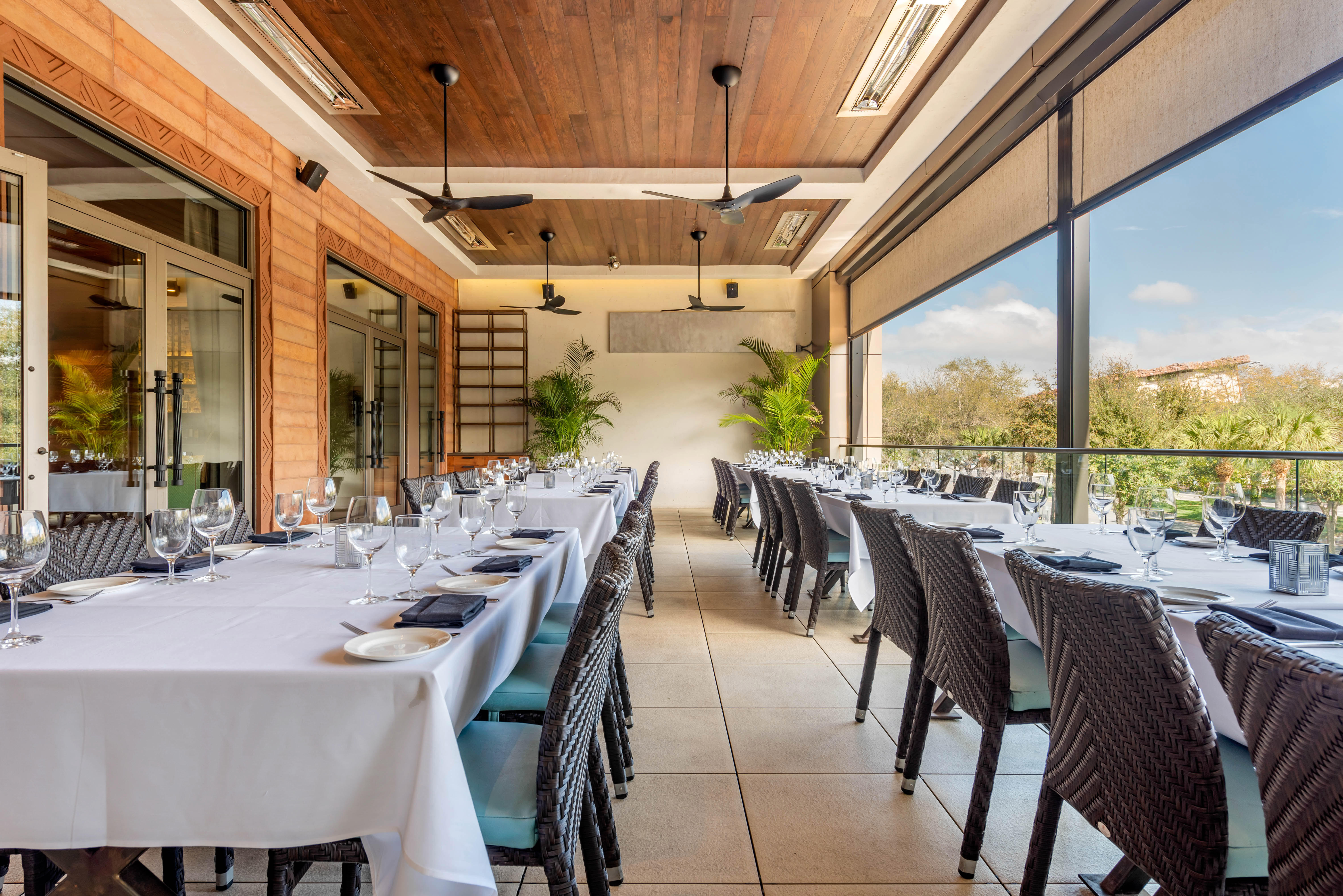 Del Frisco's Double Eagle Steakhouse Orlando VERANDA ROOM private dining room
