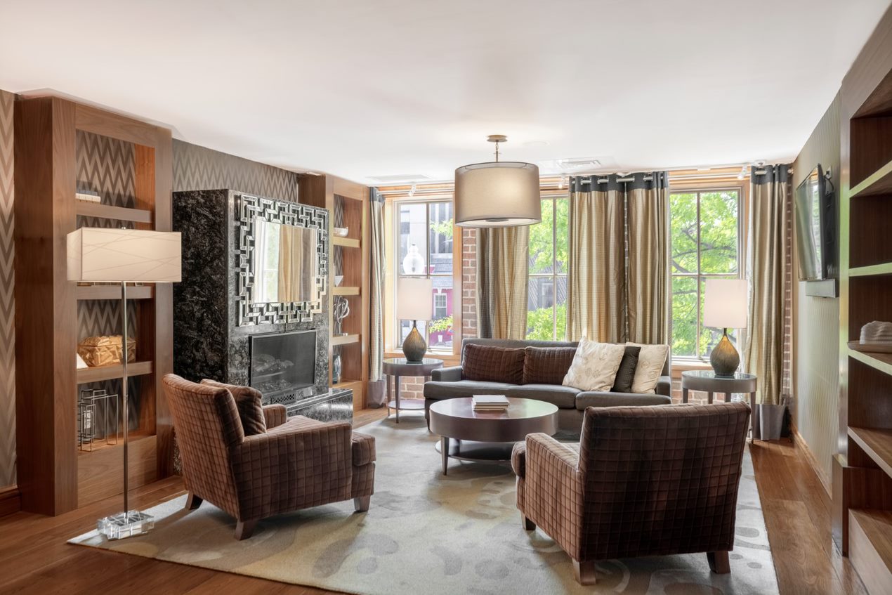 Sophisticated resident clubroom