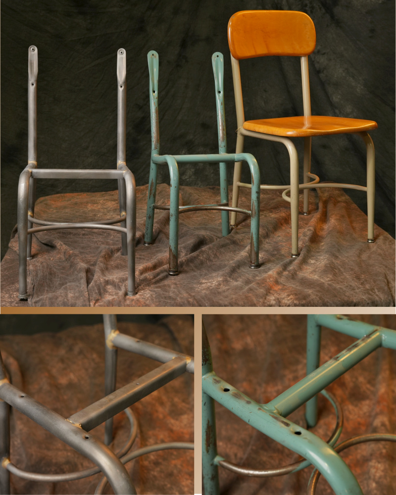 Heywood-Wakefield Chairs Before Restoration in Fort Collins