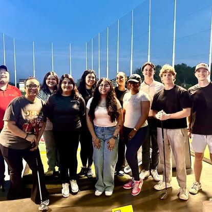 What a fantastic day at Topgolf with the team. We enjoyed spending time together and celebrating a few milestones, including welcoming Fernanda, our newest remote team member, during her visit and recognizing Juana on her birthday and 10-year work anniversary with our office!