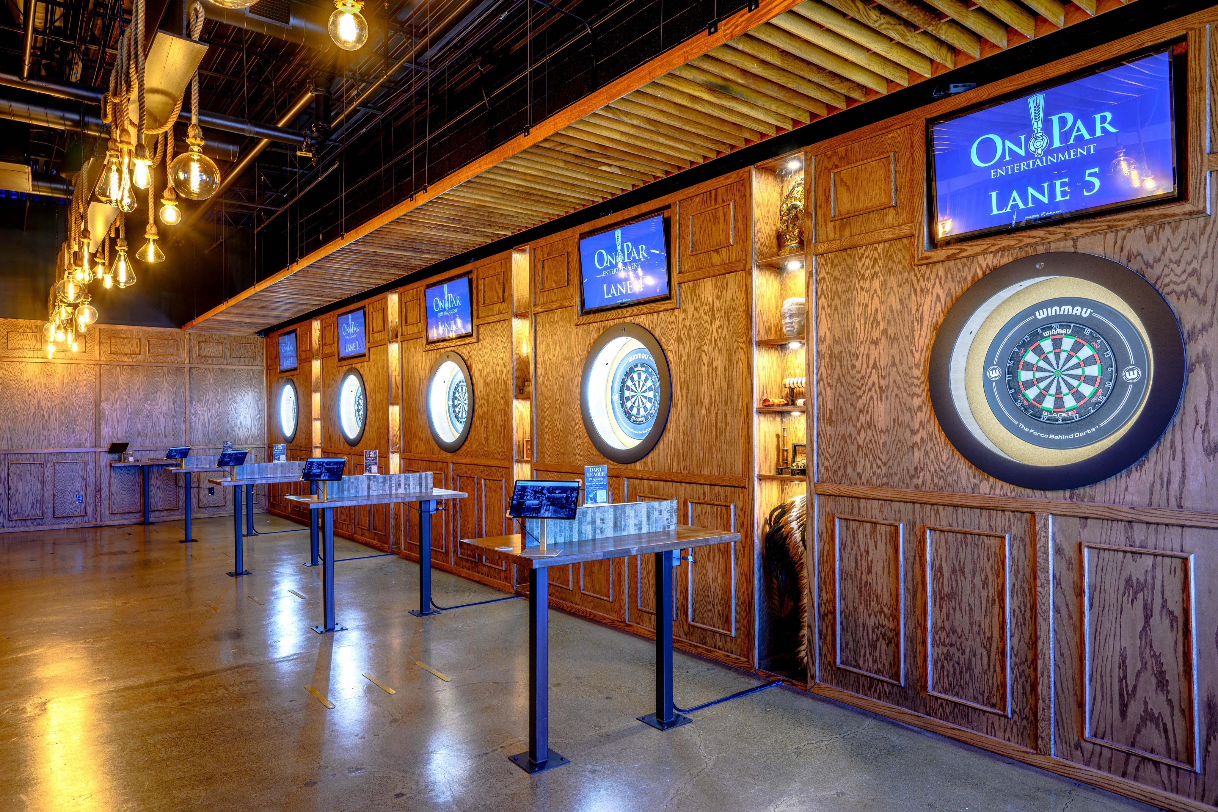 5 Dart Lanes Rentable by the Hour