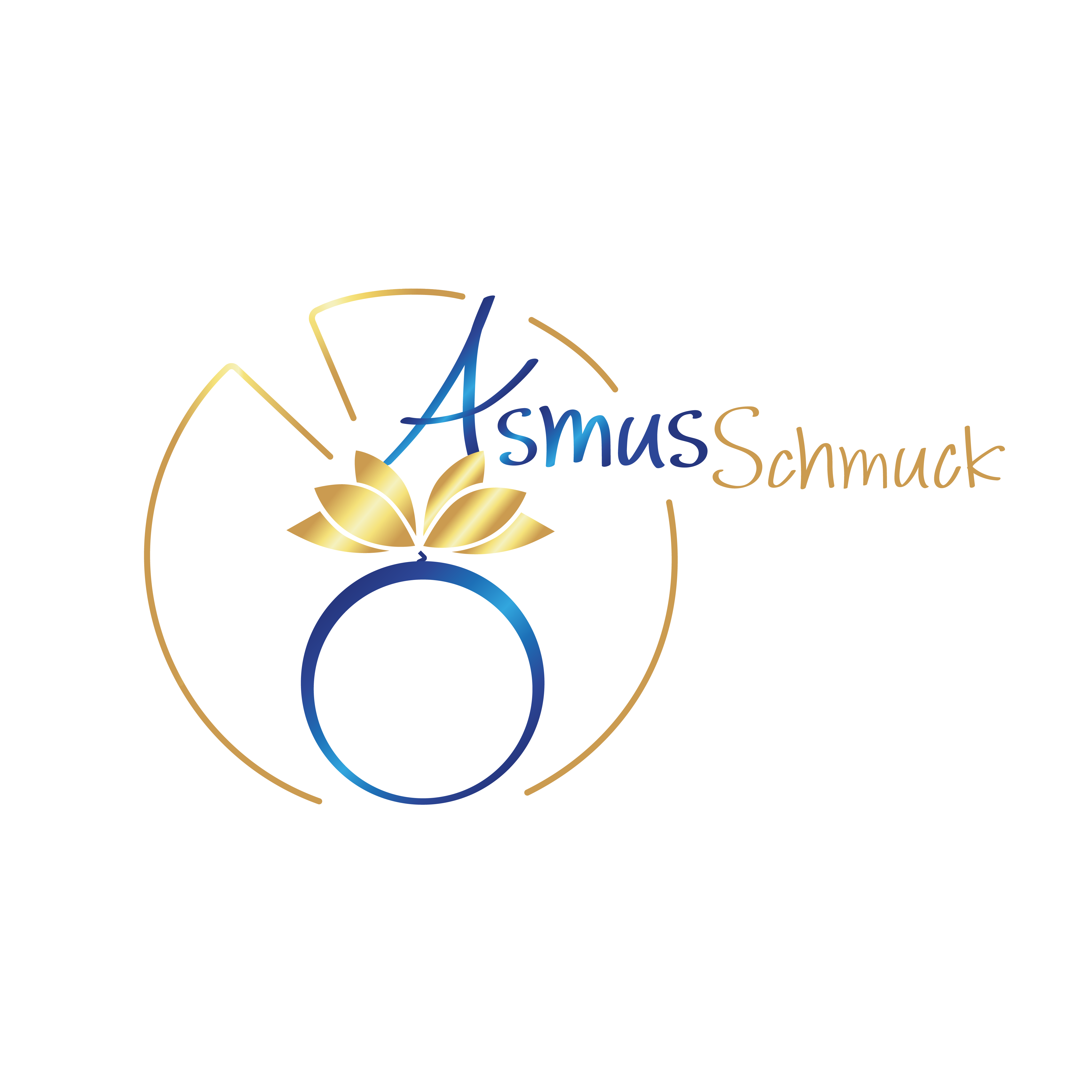Logo Die Seerose als Logo für die Goldschmiede AsmusSchmuck.