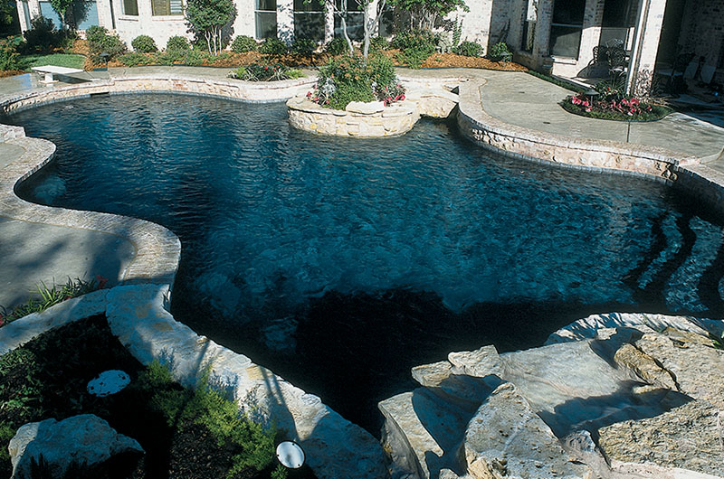 Modern Landscaping around above ground swimming pools pictures for Small Space