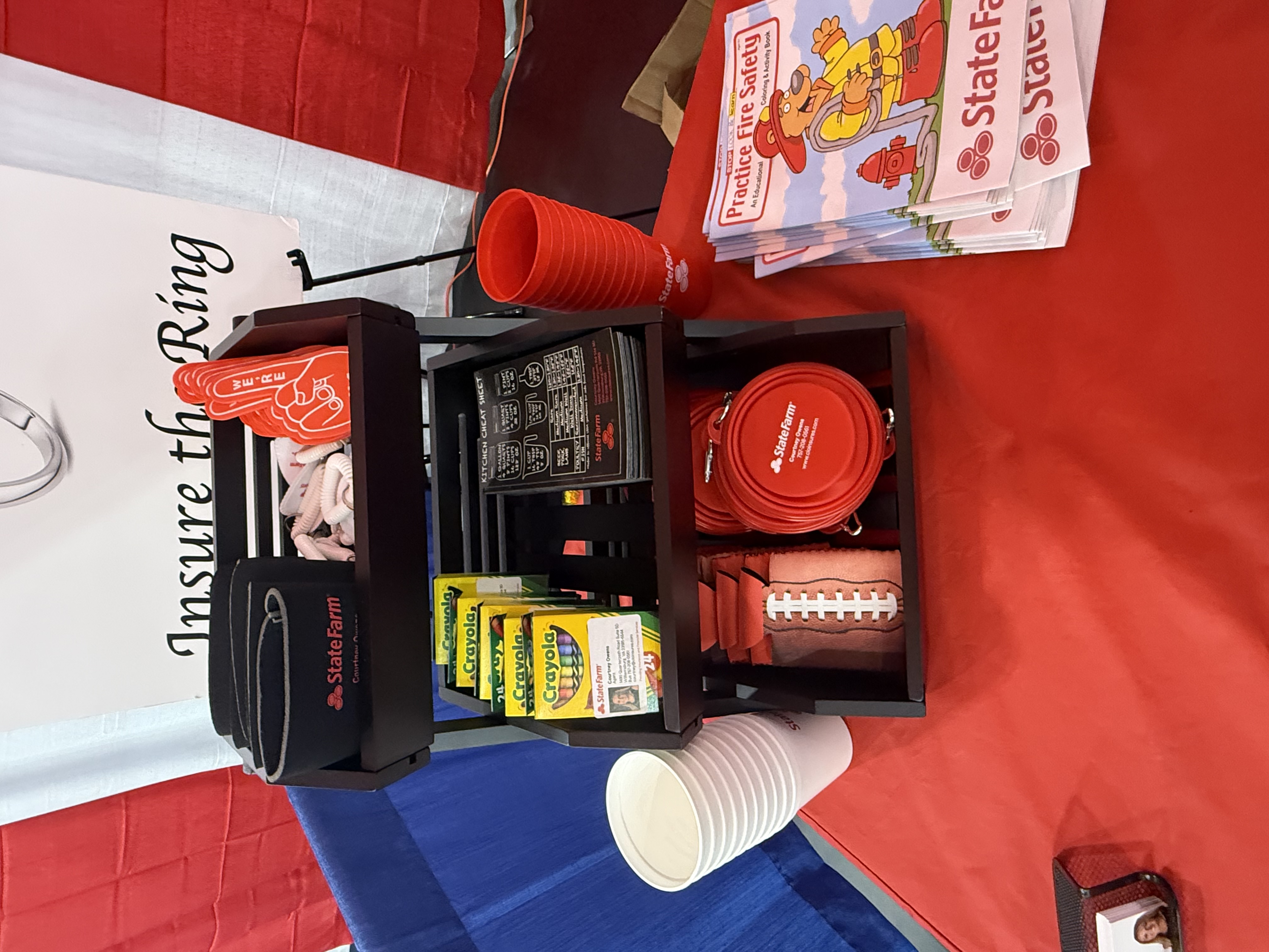 Stop by our booth for giveaways, including fire safety activity books!